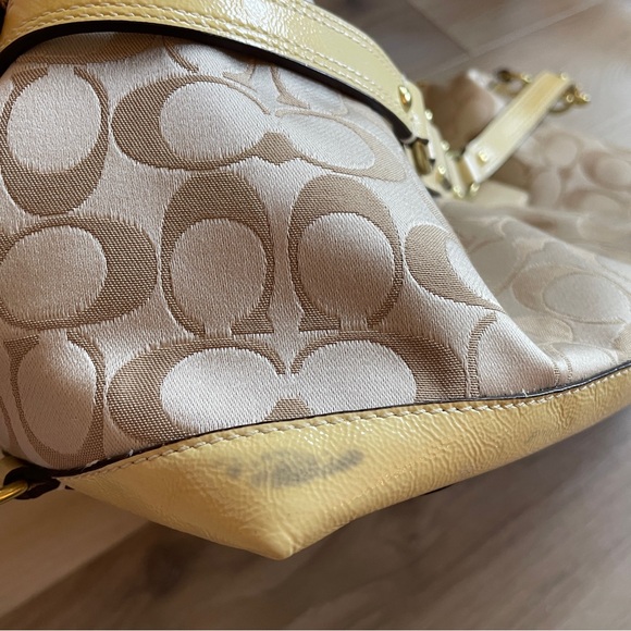 Coach Ashley Signature Sateen Ivory Satchel handbag - Picture 9 of 11